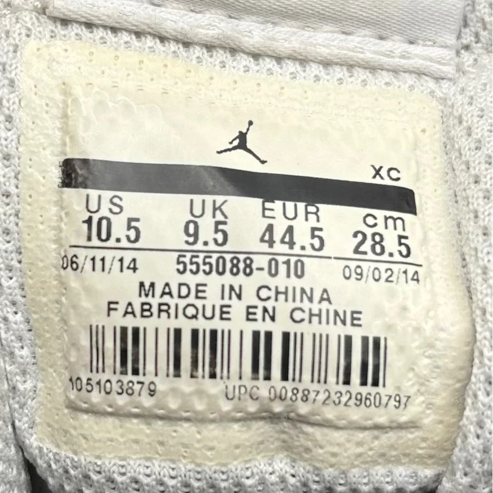 Jordan 1 Retro High OG Black White 2014 555088-010 Mens 10.5 Sneaker